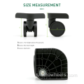 Классические черные детали для багажа для колесного колеса
